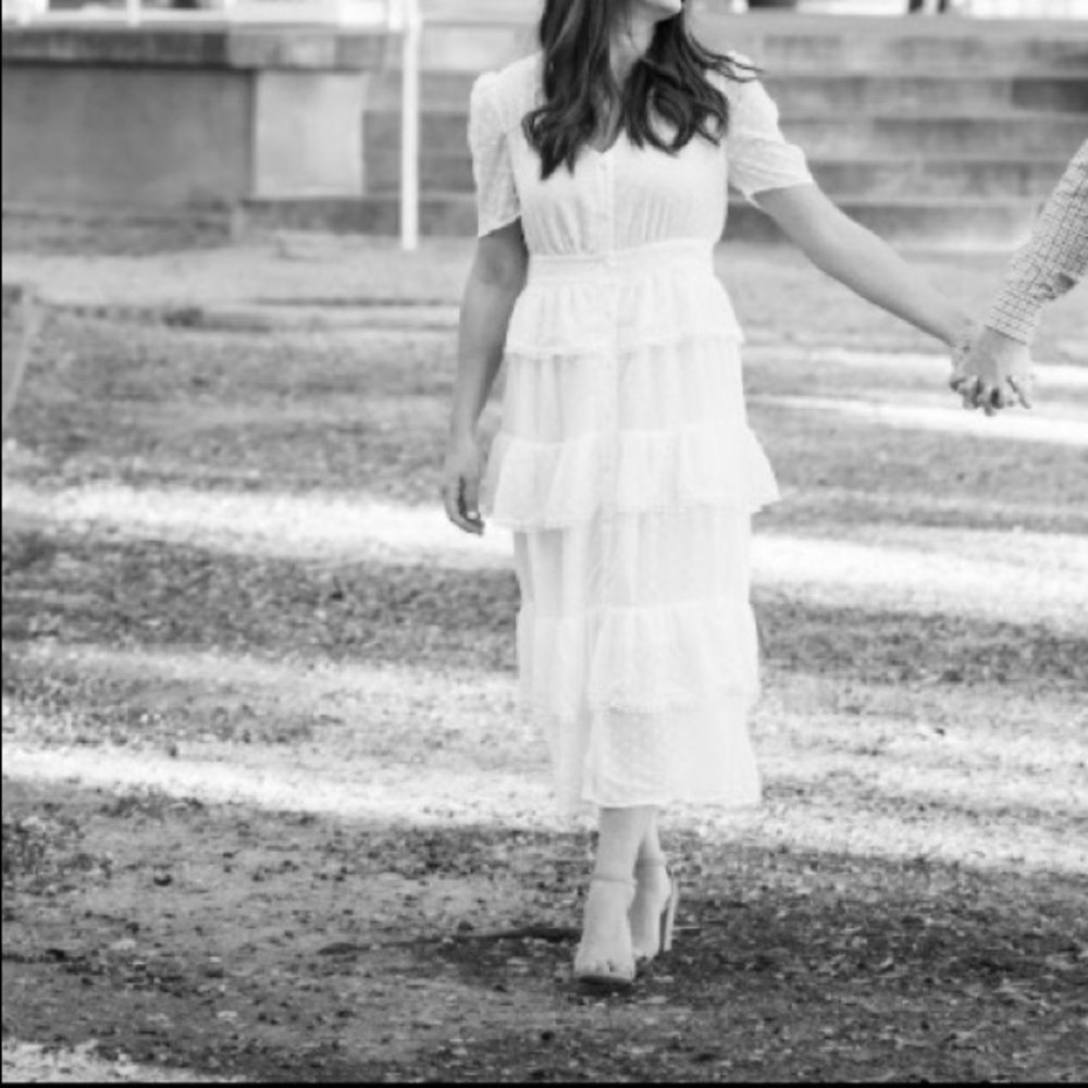 Tiered Midi Shirtdress